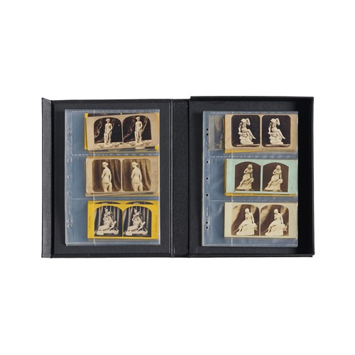 STEREOVIEWS: A COLLECTION ON NINETEENTH CENTURY MARBLE SCULPTURE Variously second half 19th century