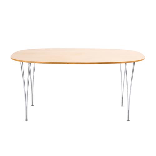 PIET HEIN AND BRUNO MATHSSON 'SUPERELLIPSE' DINING TABLE FOR FRITZ HANSEN