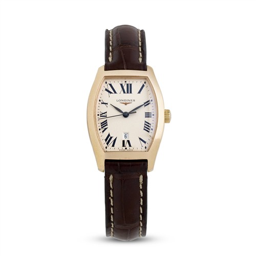 49 · LONGINES EVIDENZA REF L2 155 8 A LADY'S 18CT ROSE GOLD WRIST WATCH WITH DATE CIRCA 2003