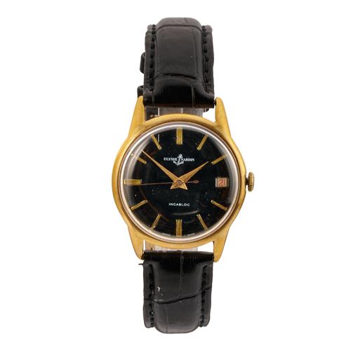 79 · ULYSSE NARDIN A STAINLESS STEEL AND GOLD-CAPPED WRIST WATCH WITH DATE CIRCA 1960