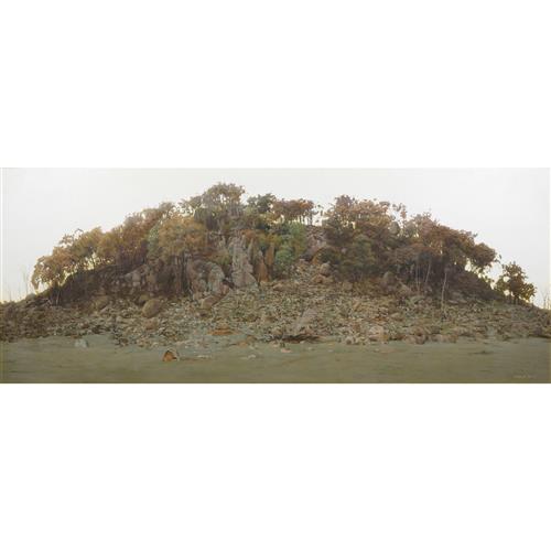 8 · WILLIAM DELAFIELD COOK (1936-2015) Hillside, Euroa 1987 synthetic polymer paint on canvas 111 x 281.5cm