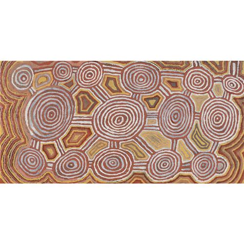 82 · YUMPULULU TJUNGURRAYI (c.1930-1998) (Language group: Pintupi) Untitled 1996 synthetic polymer paint on linen 46 x 90cm