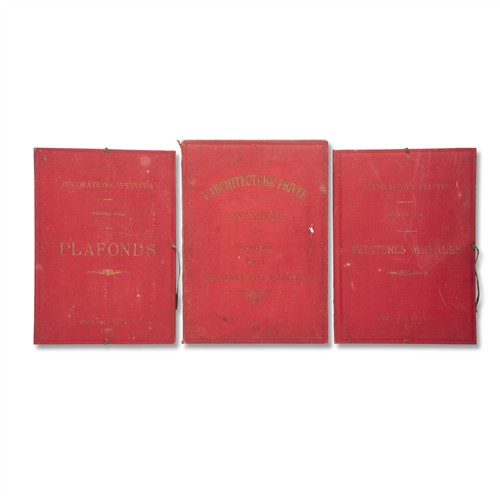 24 · DALY, César, ARCHITECTURE PRIVÉE AU XIX SIÈCLE: DECORATIONS INTÉRIEURES PEINTES, AND TWO OTHERS SIMILAR