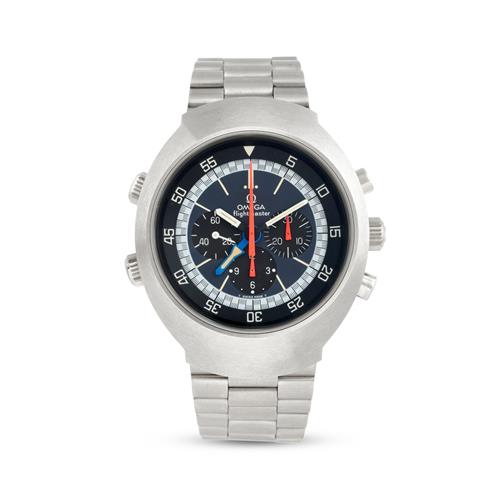 Omega Flightmaster Ref 145 0036 A Stainless Steel Chronograph Bracelet Watch Sold 1979