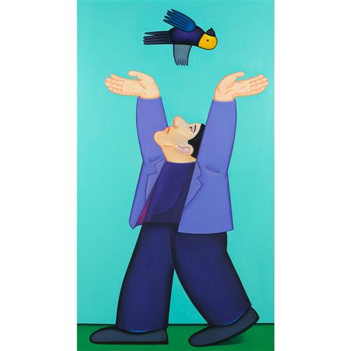 EUAN HENG (born 1945) Bee Baw Babbity 2004 oil on linen 244 x 138