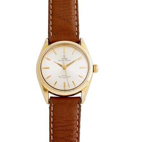 TUDOR OYSTER PRINCE REF 7965 A GOLD-CAPPED STAINLESS STEEL WRIST WATCH CIRCA 1960