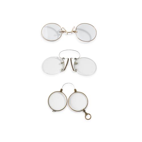 41 · TWO PINCE-NEZ SPECTACLES AND A NOSE SPECTACLE
