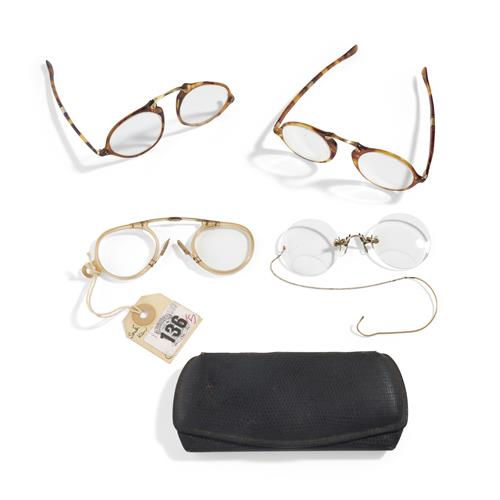 44 · TWO PINCE-NEZ AND TWO FOLDING SPECTACLES