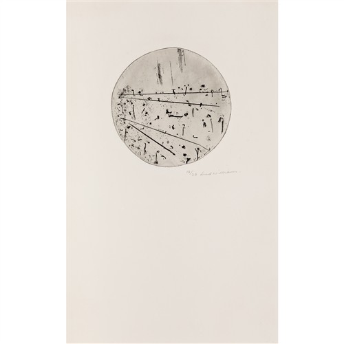 FRED WILLIAMS (1927-1982) Print Council of Australia (Lysterfield) 1968 etching, ed. 13/20 17cm (tondo); 50 x 31cm (sheet, reveal)