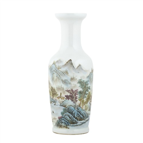 1084 · A CHINESE QIANJIANG ENAMEL VASE, ZHANG ZHITANG MARK, REPUBLIC PERIOD