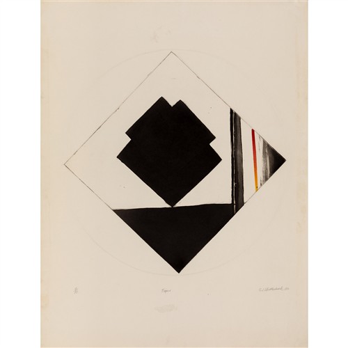 6 · JOCK CLUTTERBUCK (born 1945) Figure 1969 etching, ed. 6/10 50.5 x 50.5cm (image); 81 x 61cm (sheet)