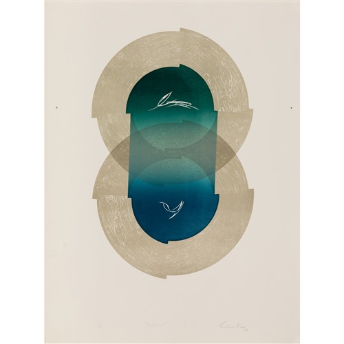 GRAHAME KING (1915-2008) Sonnet 1974 screenprint, ed. 18/20 76 x 57cm (sheet)