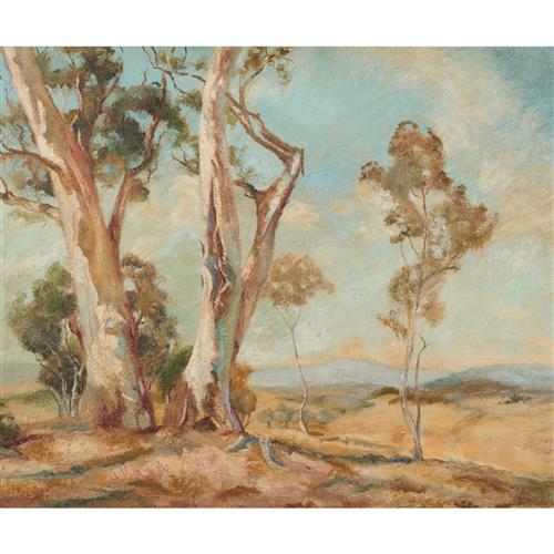 HANS HEYSEN (1877-1968) (A Summers Day) c.1912 oil on board 45.5 x 56cm