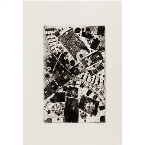 ROGER KEMP (1908-1987) The Symbol 1975 etching, ed. 2/35 50.5 x 32cm (image); 75.5 x 52.5cm (sheet)