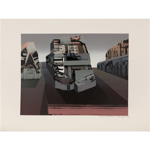JAN SENBERGS (1939-2024) Council Print 1977 screenprint, ed. 3/40 40.5 x 53.5cm (image); 57 x 76cm (sheet)