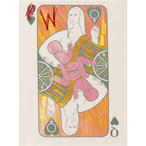 23 · ANNE NEWMARCH (1945-2022) Queen of Hearts 1977 screenprint, ed. 2/70 76 x 57cm (sheet)