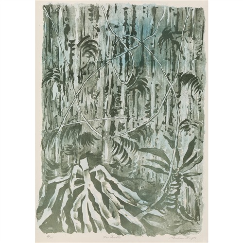GRAHAME KING (1915-2008) Rain Forest III 1979 lithograph, ed. A/P 1/3 72 x 51cm (sheet)