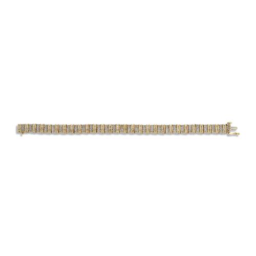 10ct Gold And Diamond Bracelet