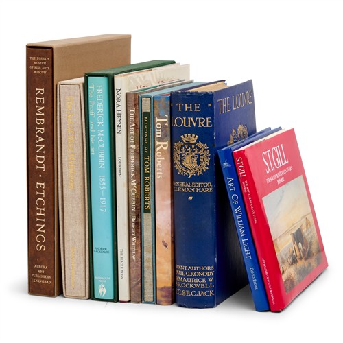 70 · BOOKS: A SMALL GROUP OF MONOGRAPHS ON VARIOUS ARTISTS, MOSTLY AUSTRALIAN, AND RELATED INTEREST (10 vols)
