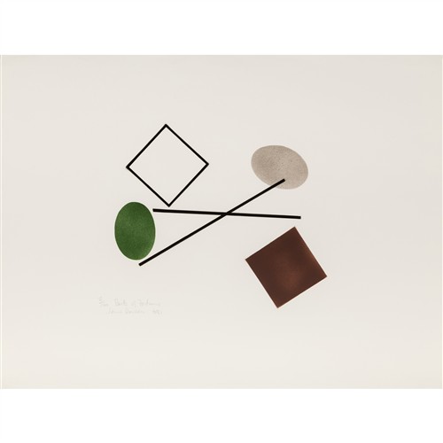 JANET DAWSON (born 1935) Parts of Fortune 1981 sprayed stencil, ed. 3/60 57 x 77.5cm (sheet)