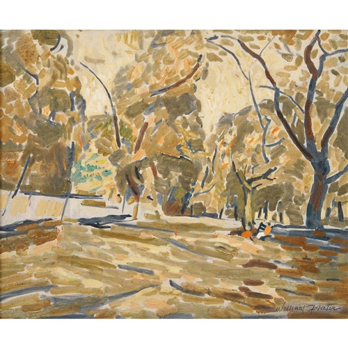 5 · WILLIAM FRATER (1890-1974) Painting Abstract 1938 oil on composition board 50 x 60cm (63.5 x 73.5cm framed)