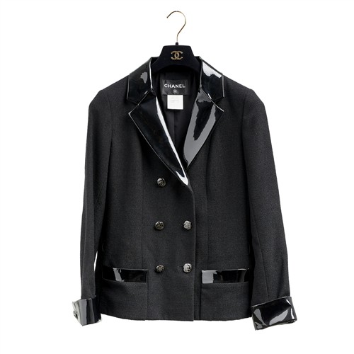 54 · CHANEL, DOUBLE BREASTED BLAZER JACKET