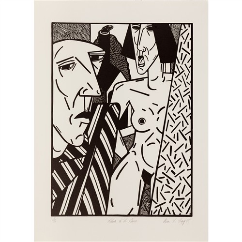 EUAN HENG (born 1945) Prelude to the Dance 1983 linocut, ed. 2/50 60.5 x 44.5cm (image); 76 x 56cm (sheet)