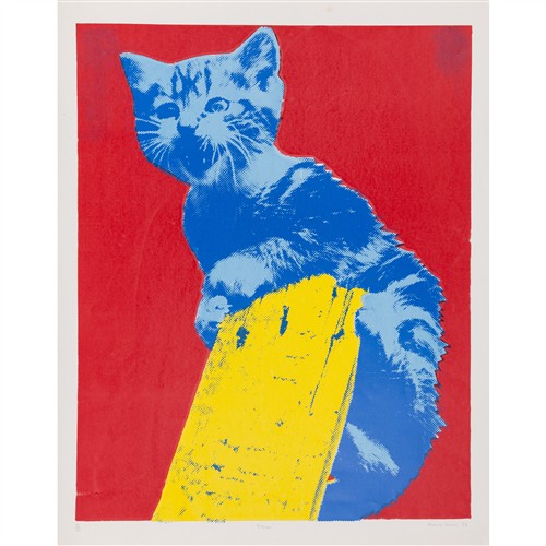 45 · MARIA KOZIC (1957) Meow 1983 screenprint, ed. 30/60 72 x 57.5cm (image); 80 x 63.5cm (sheet)