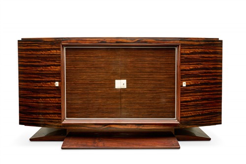 AN ART DECO MACASSAR EBONY SIDEBOARD *CITES permit may be required for export