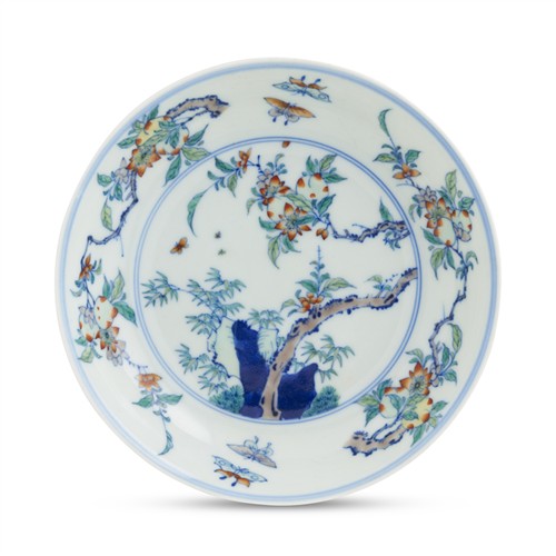 A Chinese Doucai Dish, Kangxi Mark