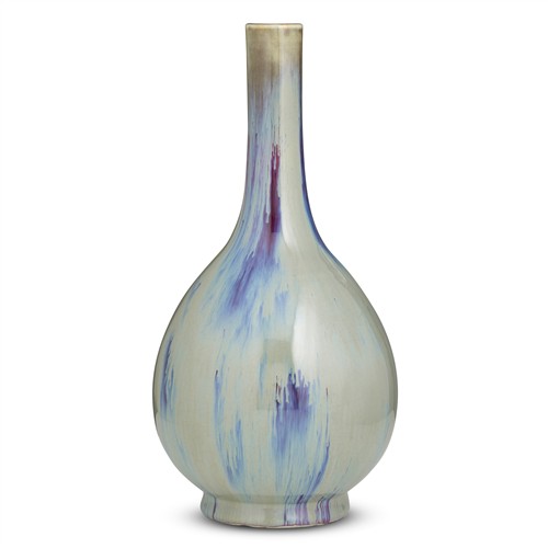 A Chinese Flambe Glaze Bottle Vase, Qianlong Mark
