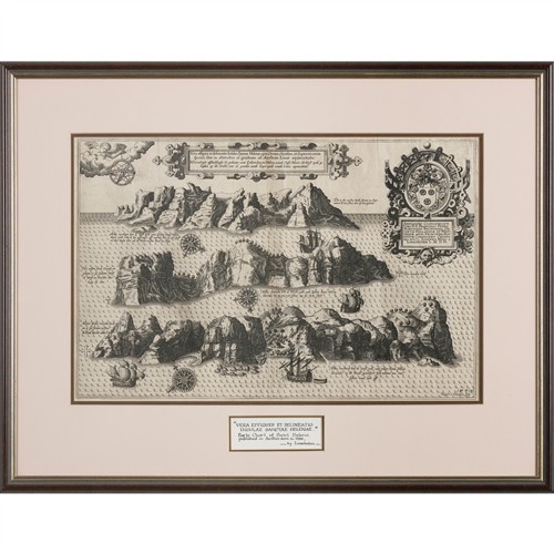 4 · van LINSCHOTEN, Jan Huyghen, VERA EFFIGIES ET DELINEATIO INSULÆ SANCTÆ HELENÆ (1596)
