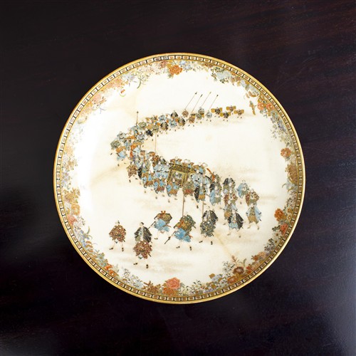 35 · A SATSUMA PLATE
