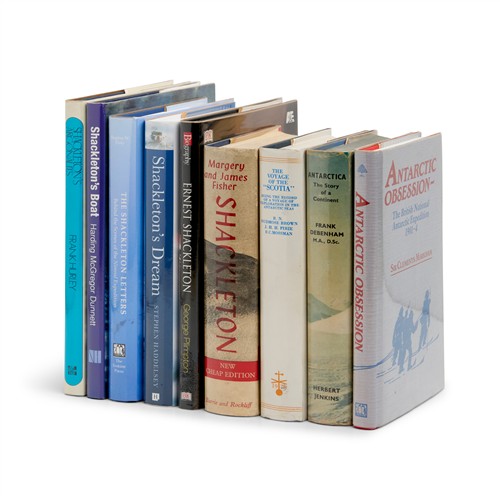52 · BOOKS: A GROUP ON ANTARCTIC EXPLORATION INCLUDING SEVERAL ON SHACKLETON (9 vols)
