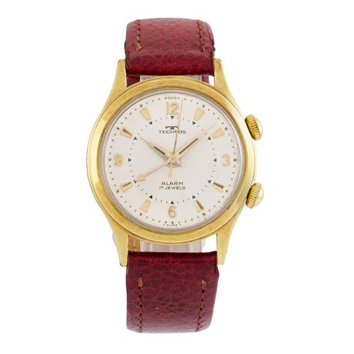 82 · TECHNOS GOLD PLATED STAINLESS STEEL WRIST WATCH