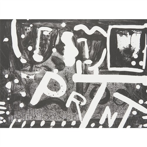 78 · SANDY BRUCH (born 1952) 100x100 Print 1988 lithograph, ed. 37/100 28 x 38cm (sheet)
