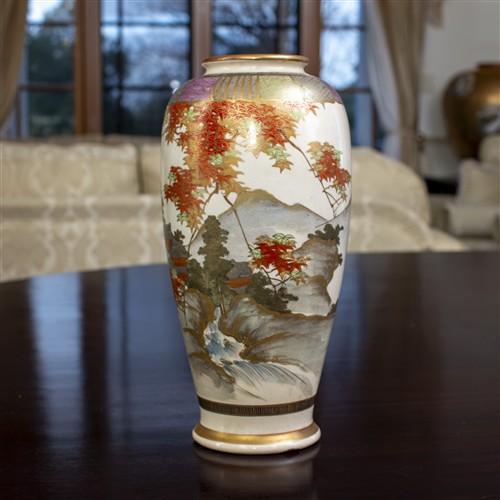 90 · A SATSUMA VASE