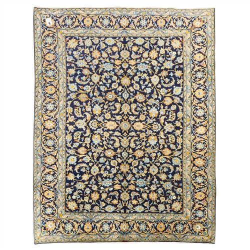 9 · A FINELY HAND-KNOTTED ROYAL PERSIAN KASHAN - SIGNED PIECE (327L X 205W CM)