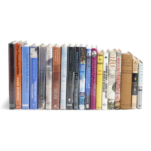 62 · BOOKS: A GROUP ON MOUNTAINEERING INCLUDING SEVERAL ON MOUNT EVEREST (20 vols)