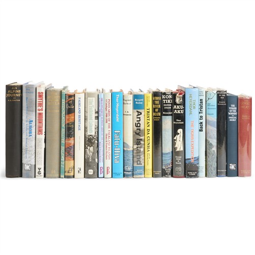 63 · BOOKS: A GROUP ON ASSORTED EXPLORATION, MOSTLY MARITIME, AND RELATED INTEREST (23 vols)