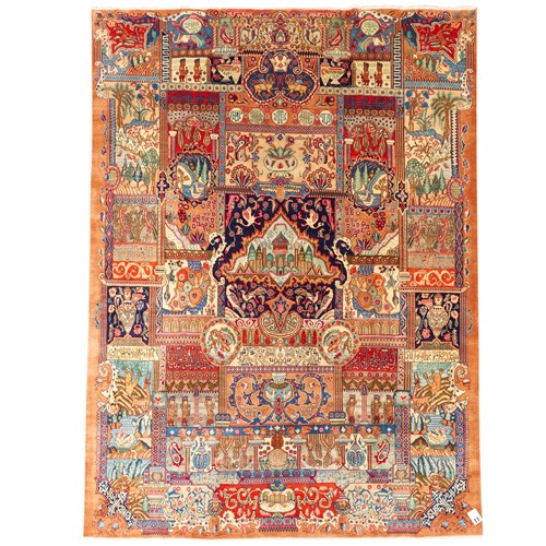11 · A PERSEPOLIS ARCHAEOLOGY DESIGN PERSIAN KASHMAR RUG (400L X 292W CM)