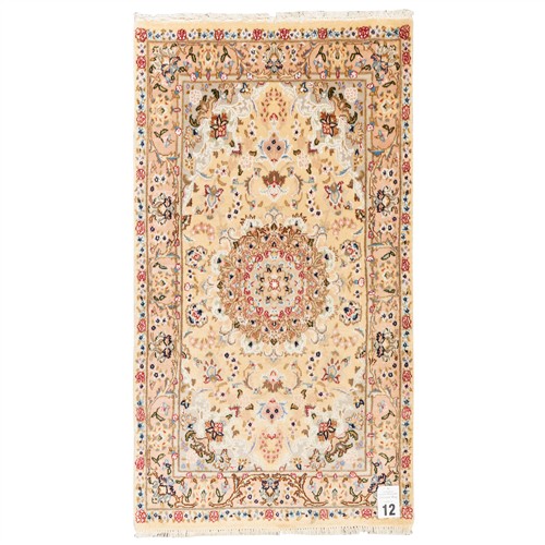 12 · A FINELY HAND-KNOTTED PERSIAN TABRIZ (165L X 92W CM)