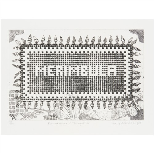 60 · MARY NEWSOME (born 1936) Remembrance of Things Past 1988 etching, ed. 51/100 22 x 32cm (image); 28 x 38cm (sheet)