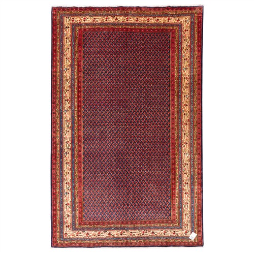 15 · A HAND-KNOTTED PERSIAN MIR SERABAND (355L X 223W CM)