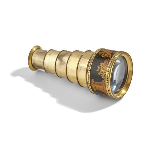 84 · A FRENCH BRASS SPY GLASS