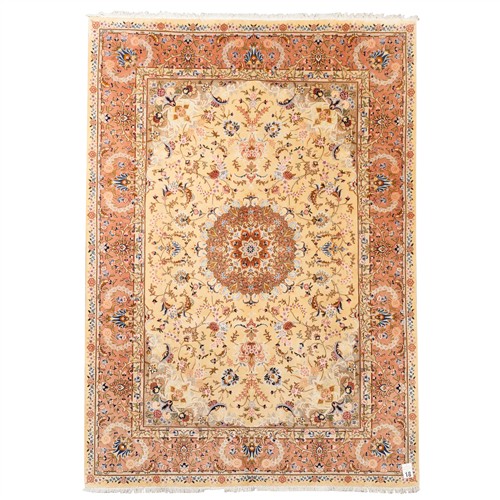 18 · A FINELY HAND-KNOTTED PERSIAN TABRIZ (350L X 247W CM)