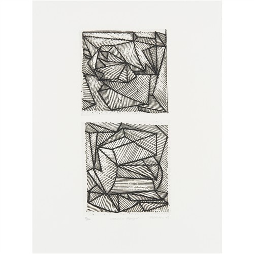 17 · PETER WHITTING (born 1946) Moroka Diptych I 1988 etching, ed. 51/100 38 x 28cm (sheet)