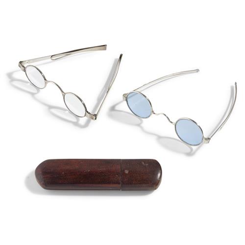 91 · TWO GEORGIAN SILVER SPECTACLES