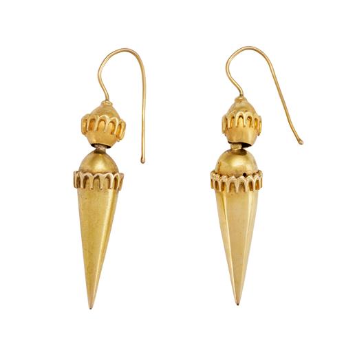 93 · PAIR OF ETRUSCAN REVIVAL EARRINGS