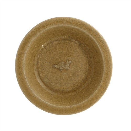 A CHINESE LONGQUAN YELLOWISH CELADON FISH DISH, SOUTHERN SONG DYNASTY (1127 - 1279)